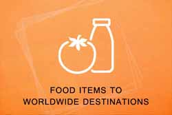 Food Items To Worldwide Destinations