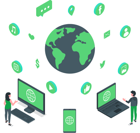 Contact Us Vector Banner